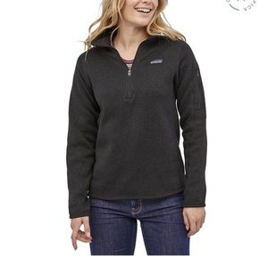 Black Patagonia quarter zip size medium